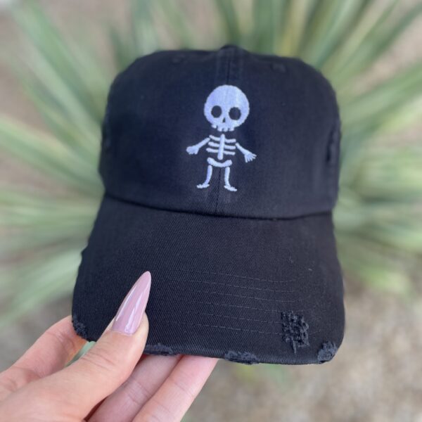 Skeleton Embroidered Hat