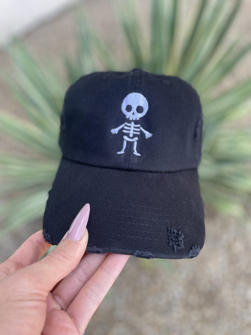 Skeleton Embroidered Hat