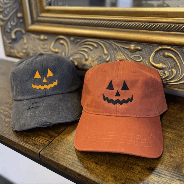 Jack O' Lantern Embroidered Hat
