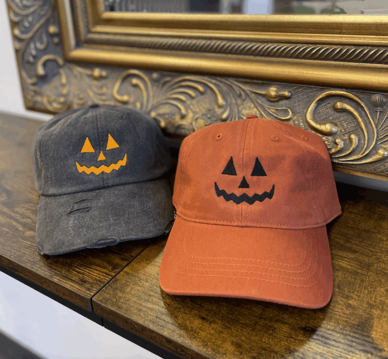Jack O' Lantern Embroidered Hat