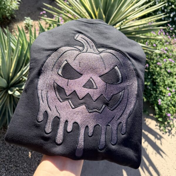 Black Jack O' Lantern Embroidery Crewneck