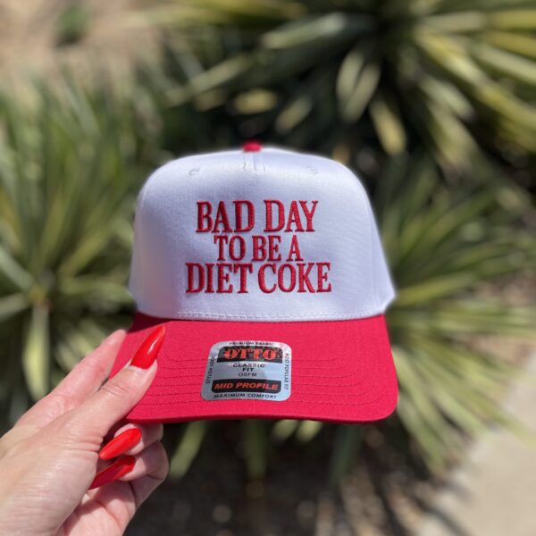 Bad Day to be a Diet Coke Embroidered Snap-Back Hat